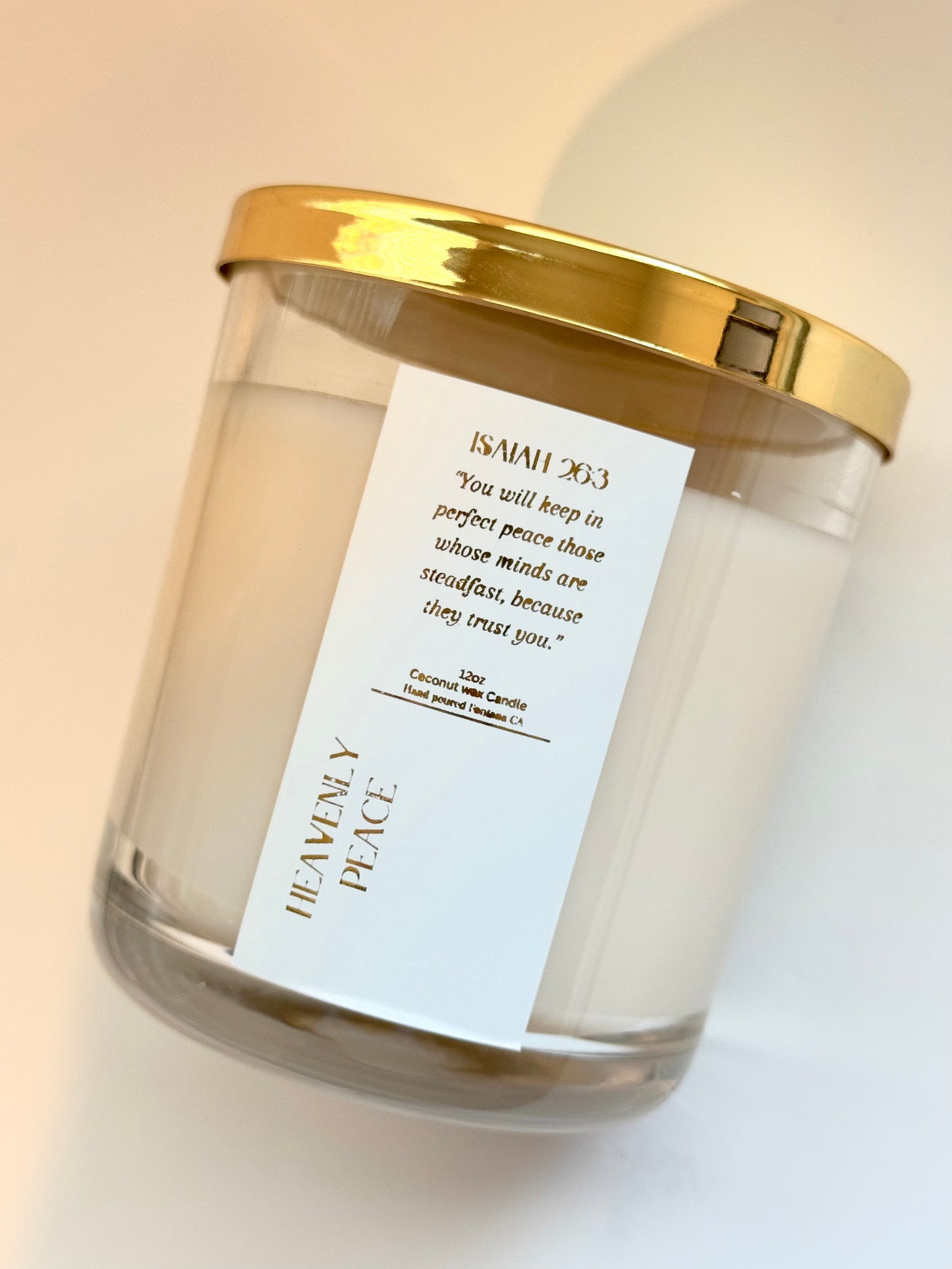 Heavenly Peace Candle Santal scent