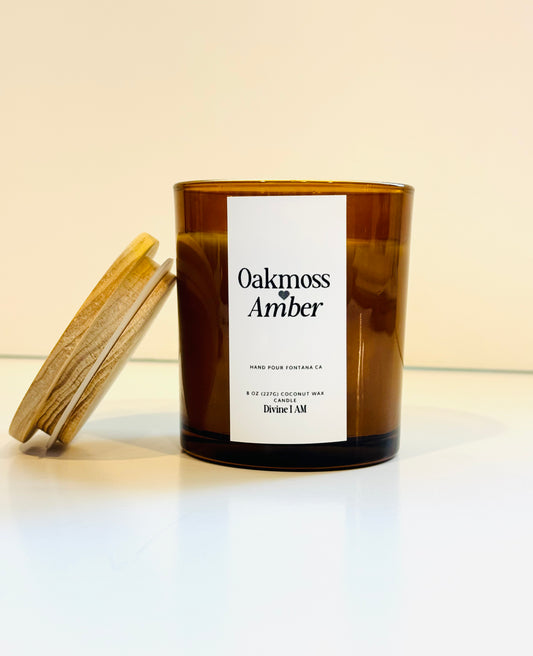 Oakmoss Amber Candle